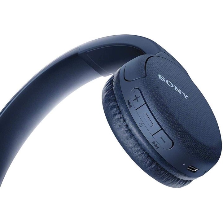 Casque sans fil Bluetooth Sony WH-CH510 bleu – Micro intégré, autonomie 35h, léger