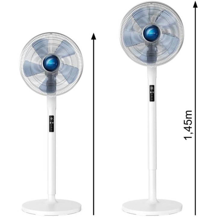 Ventilateur sur pied silencieux Rowenta Turbo Silence Extrême+ - 5 vitesses, télécommande