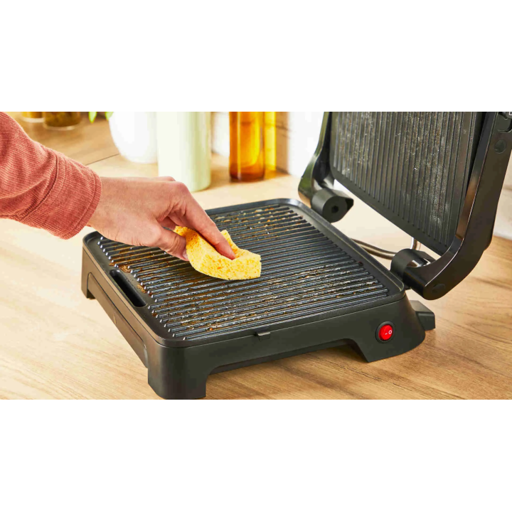 Grill multifonction TEFAL Inicio Adjust - Inox 29x26 cm - Thermostat réglable