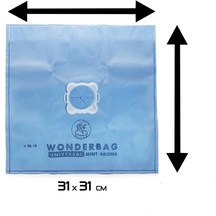 Sacs aspirateur universels x5 Rowenta – Microfibre résistante, filtration élevée, 5,7L