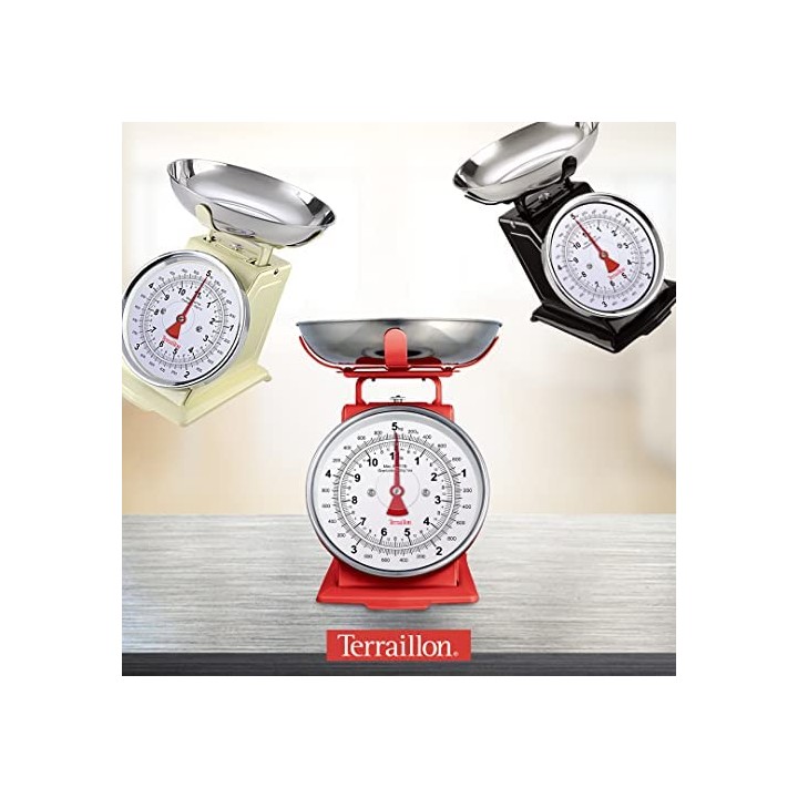 Balance de cuisine vintage Terraillon Tradition 500 - 5 kg tare manuelle bol 1L