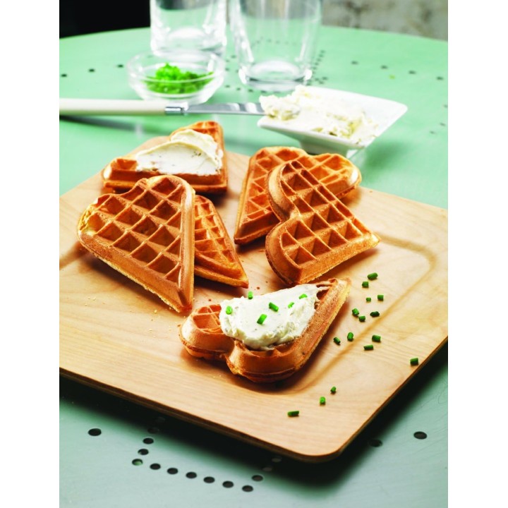 Plaques gaufre cœur Snack Collection Tefal – Coffret 2 plaques + livre de recettes