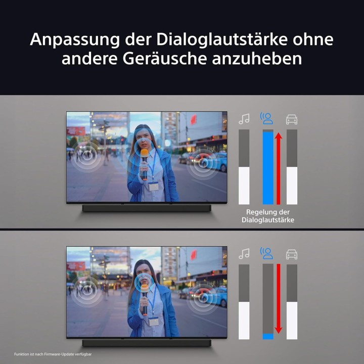 Barre de son Sony 3.1.2 Dolby Atmos avec subwoofer sans fil et AI Voice Zoom 3 - 350W