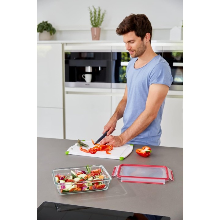 Boîte alimentaire hermétique en verre 0,8L - Four, micro-ondes, Tefal