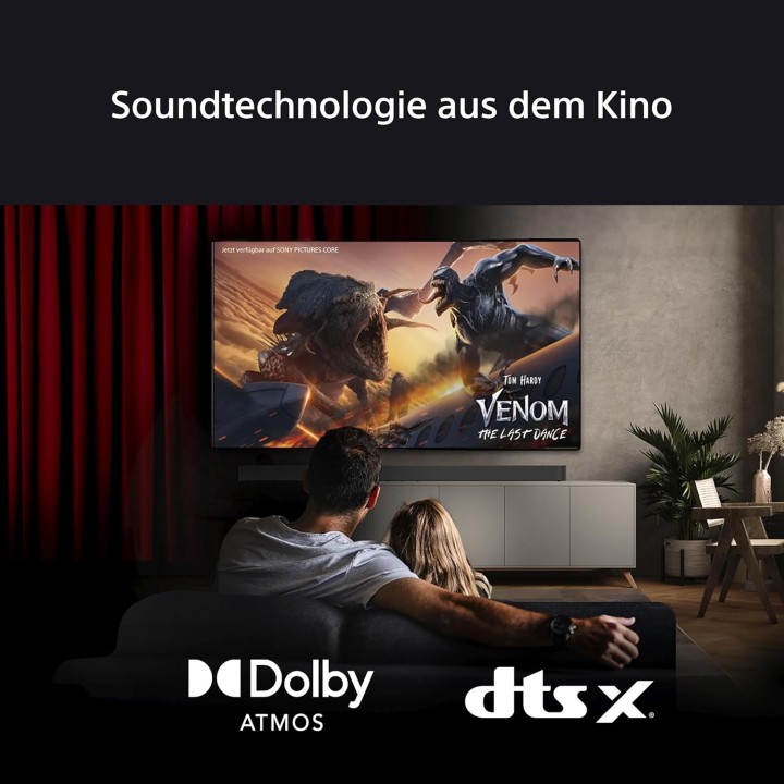 Barre de son Sony 3.1.2 Dolby Atmos avec subwoofer sans fil et AI Voice Zoom 3 - 350W