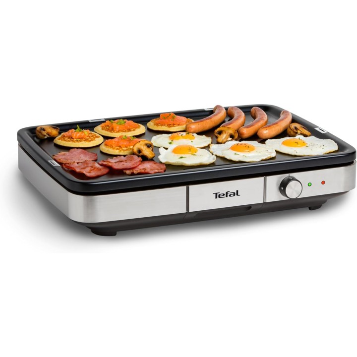 Plancha électrique XXL 10-12 personnes - Tefal 2300W intérieur extérieur acier allié
