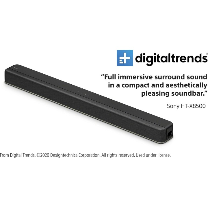 Barre de son Sony HTX8500 - Dolby Atmos, DTS:X, subwoofers intégrés, design compact