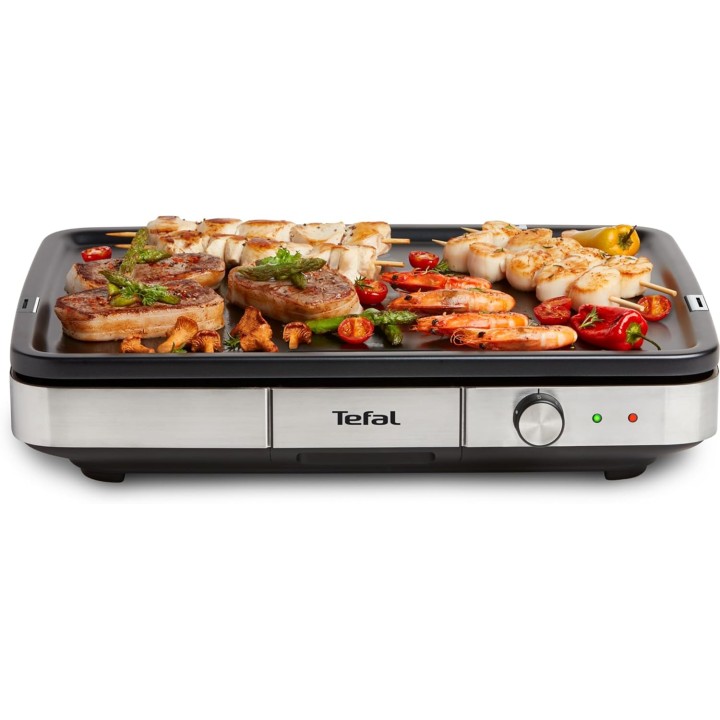 Plancha électrique XXL 10-12 personnes - Tefal 2300W intérieur extérieur acier allié