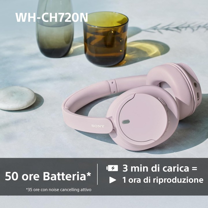 Casque sans fil Sony WH-CH720N - Réduction de bruit, autonomie 50h, confort - Noir