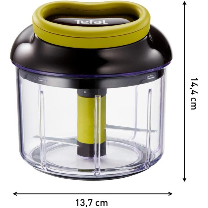 Hachoir manuel Tefal 900 ml – Lames inox robustes, système breveté, sécurité optimale