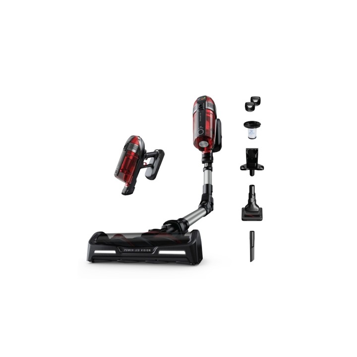 Aspirateur balai 2-en-1 sans sac manche pliable Rowenta RH99F1 HEPA autonomie 80 min