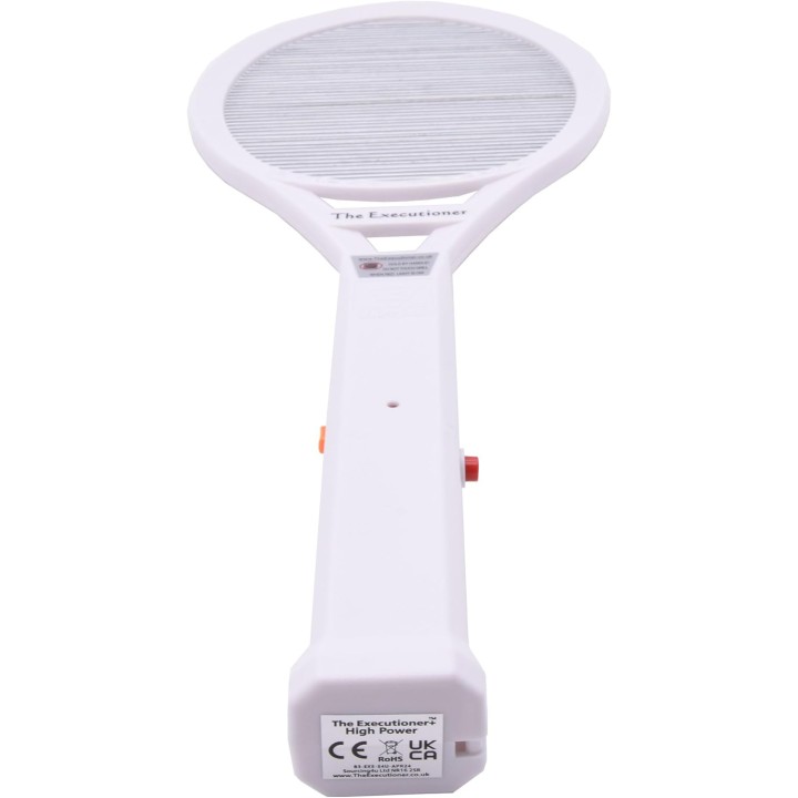 Raquette anti-moustique électrique simple grille ABS robuste intérieur extérieur