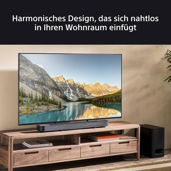 Barre de son Sony 3.1.2 Dolby Atmos avec subwoofer sans fil et AI Voice Zoom 3 - 350W