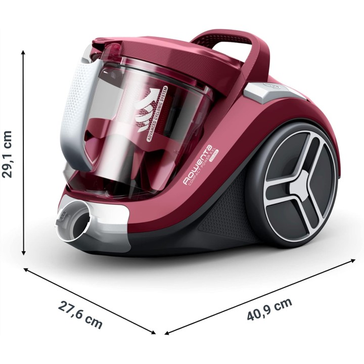 Aspirateur sans sac compact Rowenta XXL 2,5L - Puissance 900W, filtration avancée