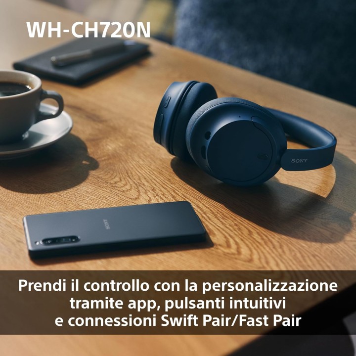 Casque sans fil Sony WH-CH720N - Réduction de bruit, autonomie 50h, confort - Noir
