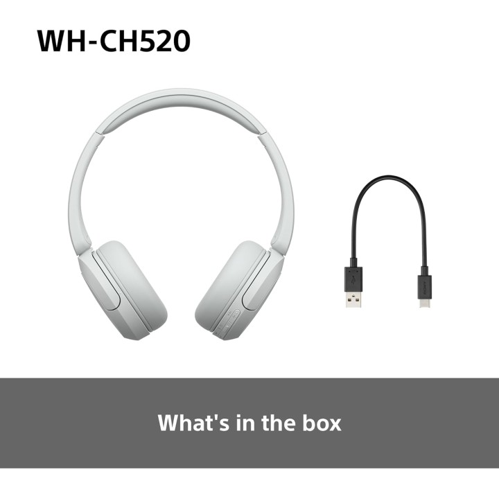 Casque audio sans fil Sony WH-CH520 - Bluetooth, autonomie 50h, confort supra-aural