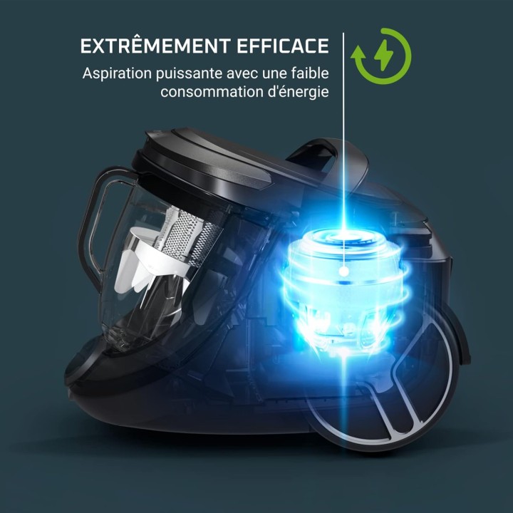 Aspirateur sans sac Rowenta Silence Force Cyclonic Effitech - Filtration HEPA - 59 dB