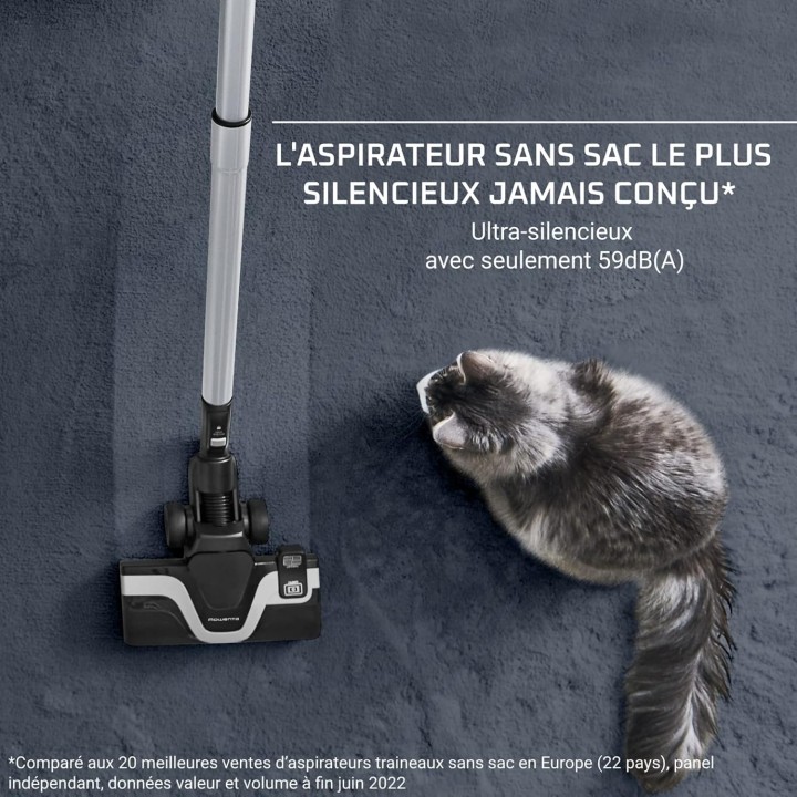 Aspirateur sans sac Rowenta Silence Force Cyclonic Effitech - Filtration HEPA - 59 dB