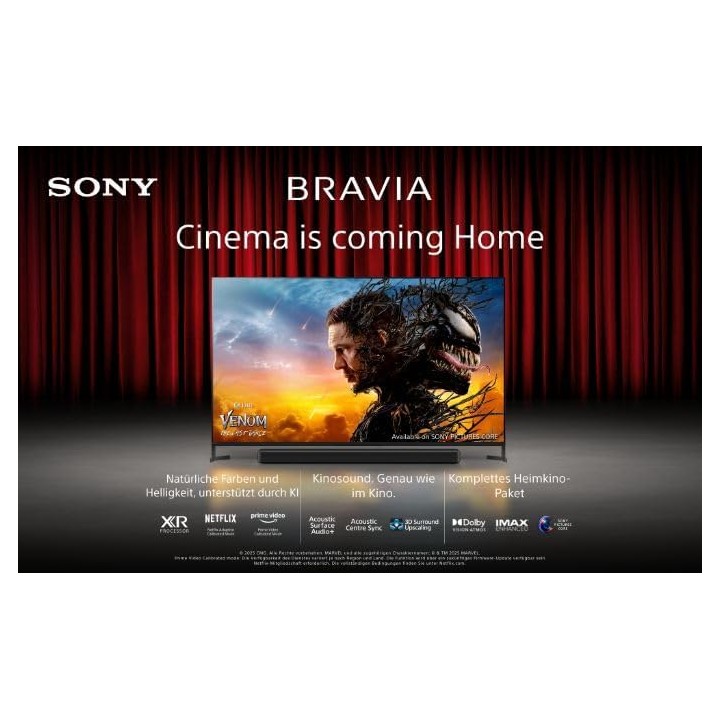 TV Mini-LED 4K 65 pouces Sony BRAVIA 5 – AI XR, Dolby Vision, Google TV