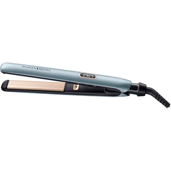 Lisseur à cheveux Remington Shine Therapy Pro - Céramique ionique bleu