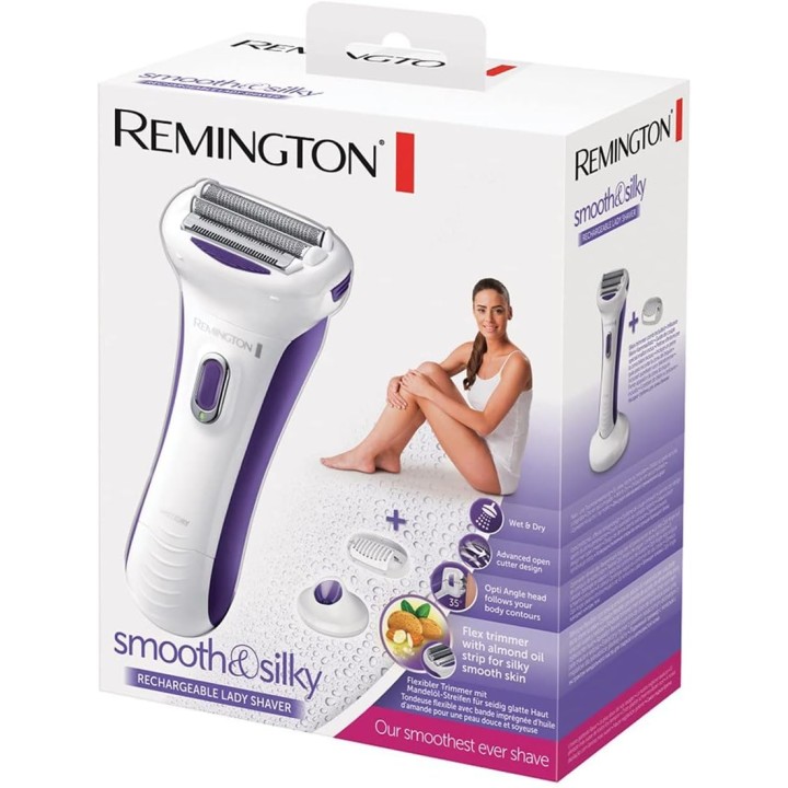 Rasoir féminin électrique Wet & Dry Remington - Grilles hypoallergéniques, rechargeable