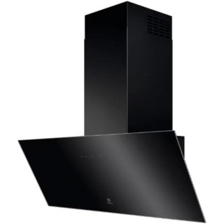 Hotte décorative inclinée 90 cm noir - Electrolux LFV439K - 615 m3/h