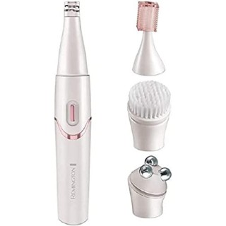 Épilateur visage multifonction Remington - 3 têtes soin, nettoyage et massage - blanc