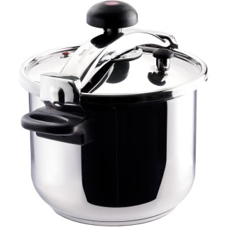 Autocuiseur inox 10L Taurus – Double sécurité et poignées isolantes