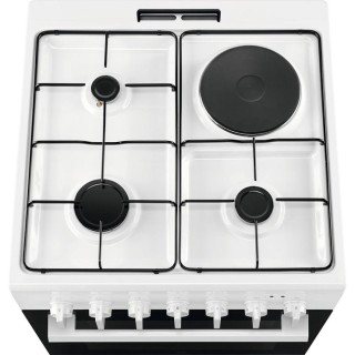 Cuisinière mixte 60x60 cm 3 gaz + 1 électrique - Four multifonction ELECTROLUX