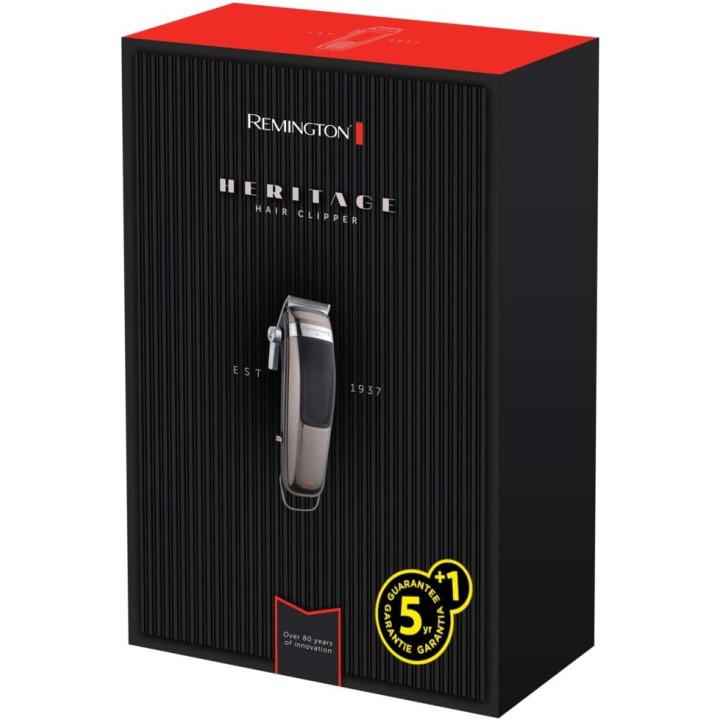 Tondeuse cheveux Remington Heritage - Design vintage - Lames inox lavables - 11 hauteurs de coupe