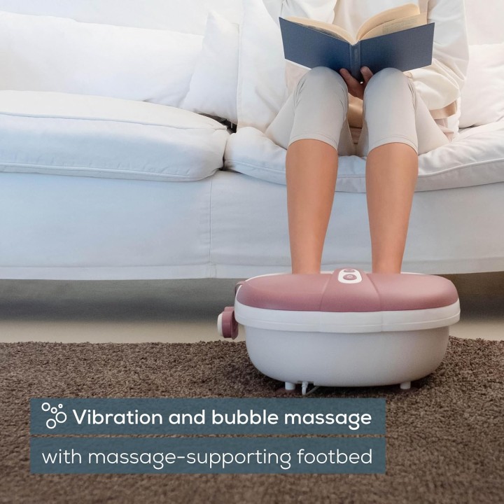 Bain de pieds massant Beurer FB 35 – Massage vibration, bulles et accessoires pédicure