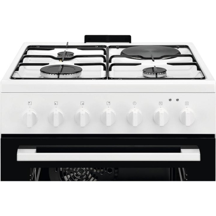 Cuisinière mixte 60x60 cm 3 gaz + 1 électrique - Four multifonction ELECTROLUX