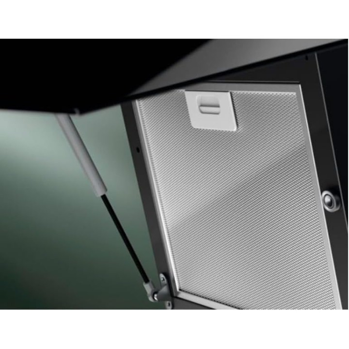 Hotte décorative inclinée 90 cm noir - Electrolux LFV439K - 615 m3/h