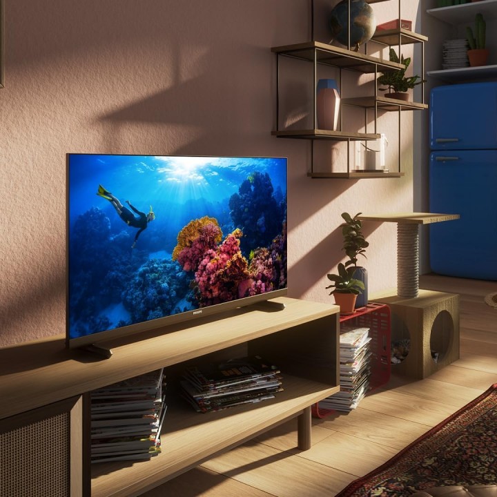 Smart TV LED 32 pouces Philips Pixel Plus HD - Assistant vocal - Cadre chrome