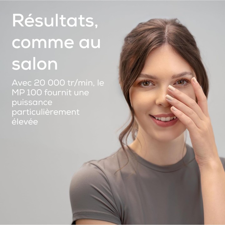 Station manucure/pédicure professionnelle Beurer MP 100 - 10 embouts saphir/feutre