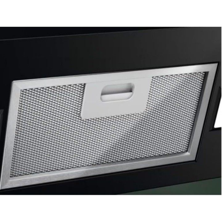 Hotte décorative inclinée 90 cm noir - Electrolux LFV439K - 615 m3/h