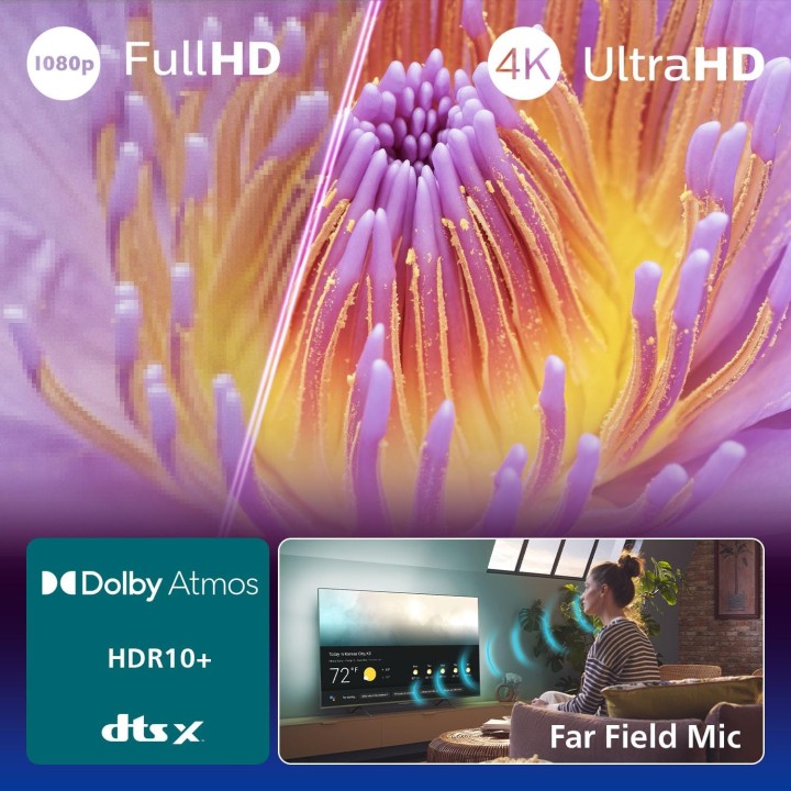 TV LED 4K Ambilight 65 pouces Philips – Smart TV Dolby Atmos Titan OS