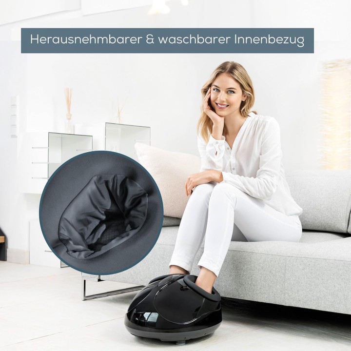 Masseur de pieds Shiatsu Beurer FM 90 - Compression d'air, chaleur, intérieur lavable