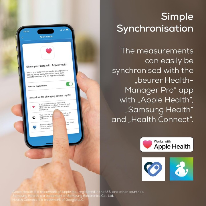 Pèse-personne connecté analyse corporelle Beurer BF 500 - Bluetooth & application mobile