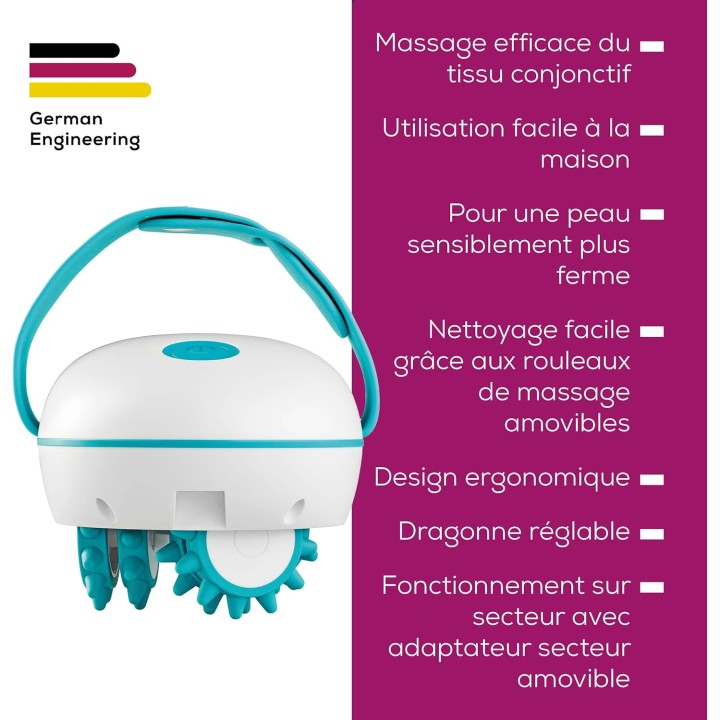 Masseur anti-cellulite Beurer CM 51 – Rouleau électrique intensité réglable poignée ergonomique