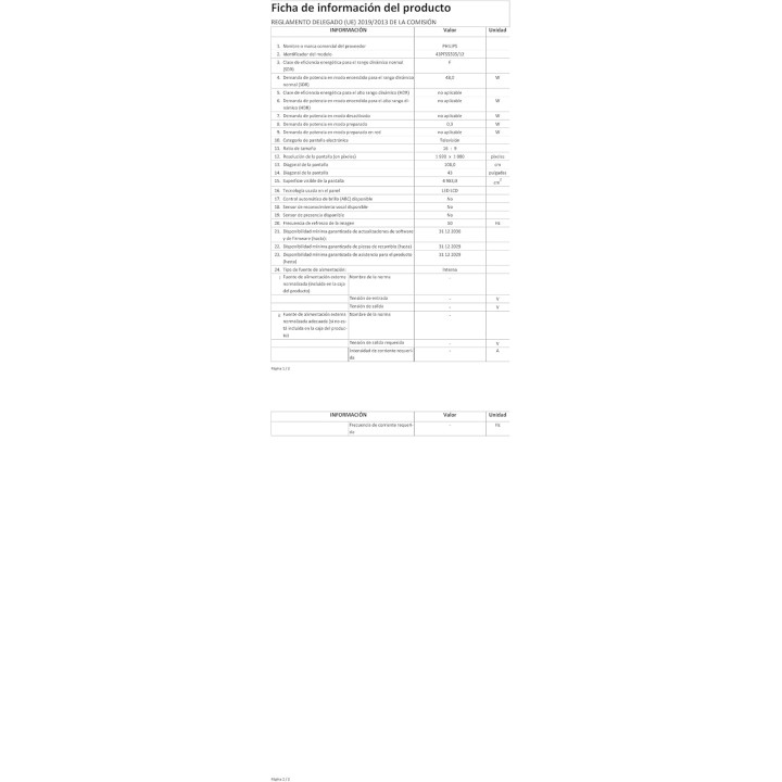 Téléviseur LED Full HD 108 cm Philips 43PFS5505 - Pixel Plus HD - Noir