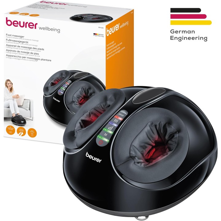 Masseur de pieds Shiatsu Beurer FM 90 - Compression d'air, chaleur, intérieur lavable