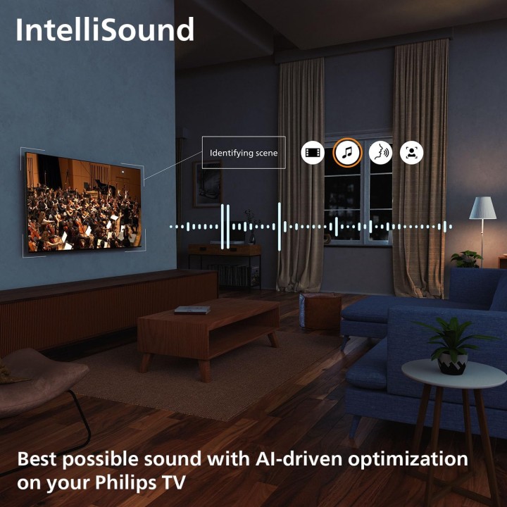 TV LED 4K 43 pouces Philips - Smart TV Titan OS, Dolby Atmos, HDR10+