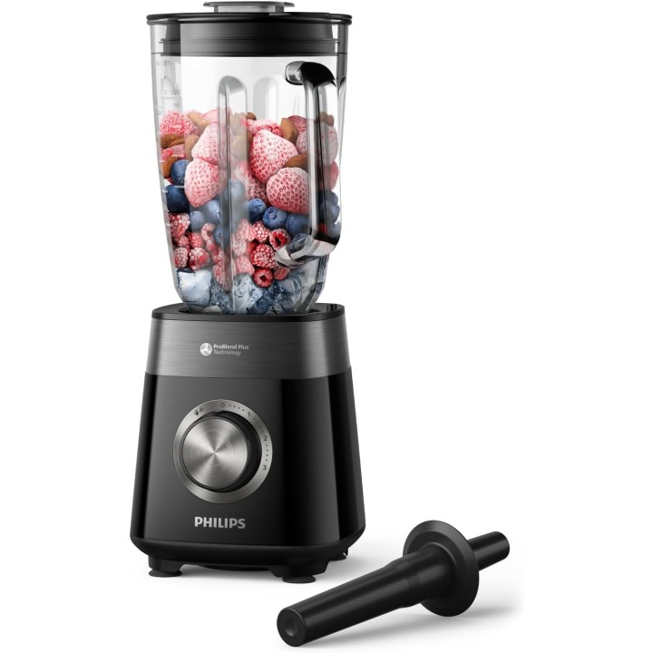 Blender Philips 1200W ProBlend Plus – Bol en verre 2L – Nettoyage facile – Noir
