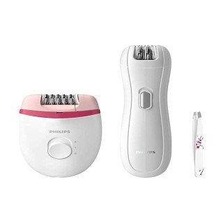 Épilateur électrique compact Philips zones sensibles – Poignée ergonomique, autonomie 60 min