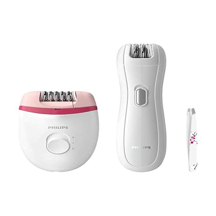 Épilateur électrique compact Philips zones sensibles – Poignée ergonomique, autonomie 60 min