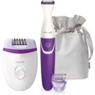 Épilateur compact filaire Philips avec tondeuse bikini et tête lavable - 2 vitesses