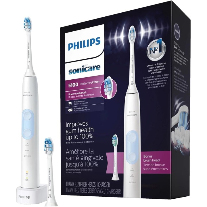 Brosse à dents électrique sonique Philips avec capteur de pression et soin des gencives