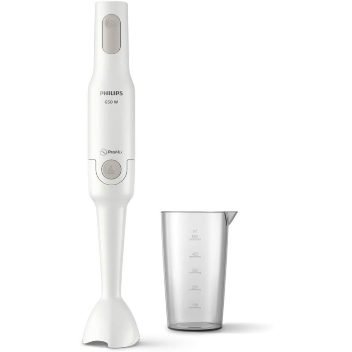Mixeur plongeant Philips ProMix 650W - Ergonomique, anti-éclaboussures, 0,5L
