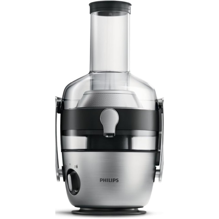 Extracteur de jus Philips FiberBoost - Cheminée XXL, QuickClean, 2L, 1100W, métal